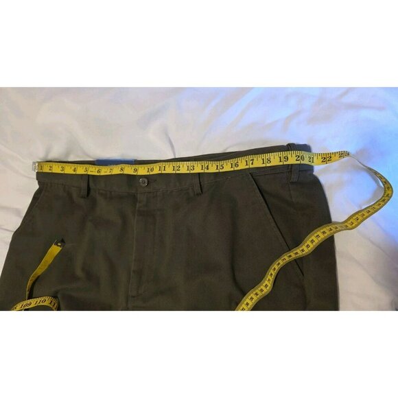 Croft & Barrow Pants Men 38x30 Brown Flat Front Professional Office Mistag As 44 - Picture 9 of 14